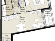 2 Zimmer Wohnung mit Loggia – Erstbezug in...