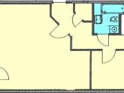 2 Zimmerwohnung mit Balkon und Laminatfußboden !