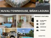 2BR HOUSE & LOT IN NUVALI TOWNHOUSE, BIÑAN CITY LAGUNA,...