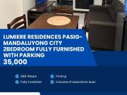 2BR With Parking Lumiere Residences Fully Furnished For...