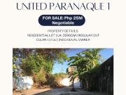 329sqm Vacant Lot in United Paranaque 1 UPS 1 for sale