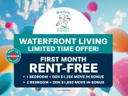 350 390 Queens Quay West 2 bedroom + den, 1 bathroom...