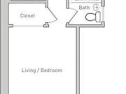 381 Turk St. Studio Apartment for Rent at 381 Turk St,...