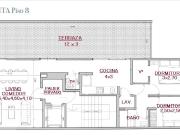 3 Ambientes con balcon terraza y cochera cub Caballito