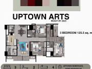 3 Bedroom 125.5 sq.m of uptown arts [condos ️] July 2025...