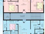 3 Bedroom 1473 Sq.Ft. Apartment in Penamaluru Vijayawada...