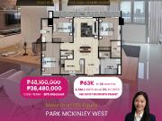 3 Bedroom Condo For Sale in Park McKinley West Tower D,...