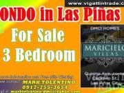 3 Bedroom Condo in Las Pinas For Sale MARICIELO VILLAS...