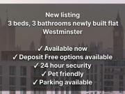 3 bedroom flat to rent