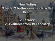 3 bedroom flat to rent