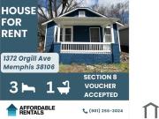 3 Bedroom Single Family House 1372 Orgill Ave in...