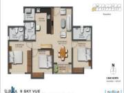 3 BHK 1110 Sq Ft Apartment In 9 Sky Vue, Chandapura,...