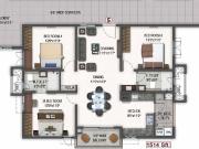 3 BHK Apartment in Manikonda for resale Hyderabad. The...