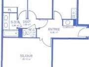 3 pièces appartement à louer