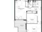 3 pièces de 66,93 m2 avec terrasse