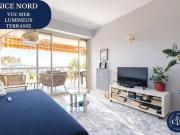 3 pièces – Terrasse 30 m² – Vue mer – Nice Nord