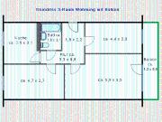 3 Raum Wohnung mit super Einkaufsmöglichkeiten