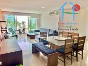 3 recámaras y terraza con vista parcial al mar