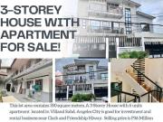 3 Storey House with Apartment for Sale in Angeles City...