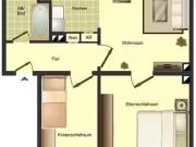 3 Zimmer 53 m² 489 € Kaltmiete Wohnungen in Bocholt