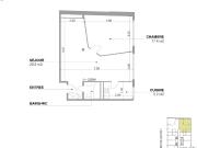 3 Zimmer, 57 m², 1. Stock