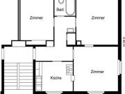 3 Zimmer, 70 m², 1. Stock