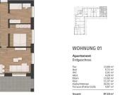 3 Zimmer 82 m² 329.104 € Kaufpreis Wohnungen in Zetel