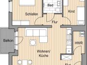3 zimmer erdgeschosswohnung mit balkon zur miete in...