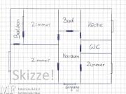 3 Zimmer mit Balkon zentral begehbar