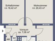3 Zimmer Wohnung in Josefiau