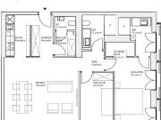 3 Zimmer Wohnung mit 2 Bädern – Erstbezug in den DC...