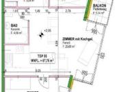 3 Zimmer Wohnung mit 2 Balkonen und Garagenplatz nähe...