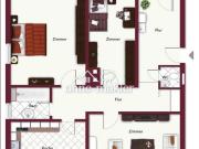 3 Zimmer Wohnung mit Balkon