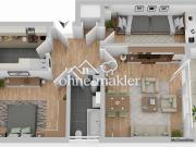 3 Zimmer Wohnung mit Balkon und Garage in Mitterteich