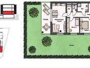 3 Zimmer Wohnung mit Garten, Terrasse und Küche!...