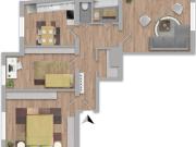 3 Zimmer Wohnung mit Gartenblick zentral begehbar