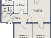 3 Zimmer Wohnung Nähe Zentrum Herrnau
