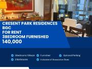 3BR Crescent Park Residences Fully Furnished with Maids...