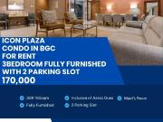 3BR Fully Furnished Condo for Rent at Icon Plaza BGC |...