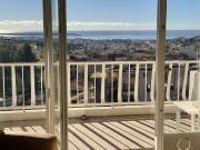 3P, dernier étage, terrasse Sud 20m2,Vue mer panoramique, ca