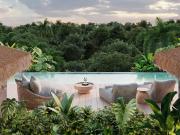 3R 3BA, Lujoso Departamento, Brahma, Tulum