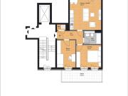 3Raum Küche Fußbodenheizung Glasfaser Außenjalousin