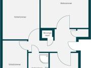 3ZKB mit Garage & Balkon im EG – sofort frei, 73 m² in...