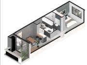 44 mts 1 D Balcon