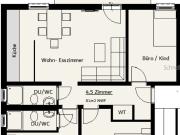 4.5 Zimmer, 80 m², 1. Stock
