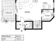 4,5 Zimmer Maisonette Wohnung mit Garten/Tiefgarage in...