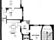 4 Raum Wohnung mit großem Wohnbereich und offener Küche