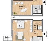 4 Zimmer Maisonette Wohnung über zwei Etagen zur Miete...