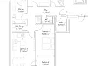 4 Zimmer Wohnung mit 2 Balkon und EBK in Waiblingen