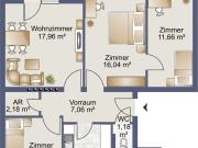 4 Zimmer Wohnung Nähe Zentrum Herrnau
